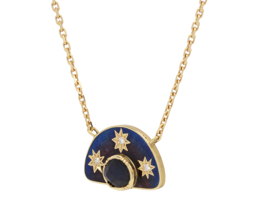 Blue Sapphire Stargaze Enamel