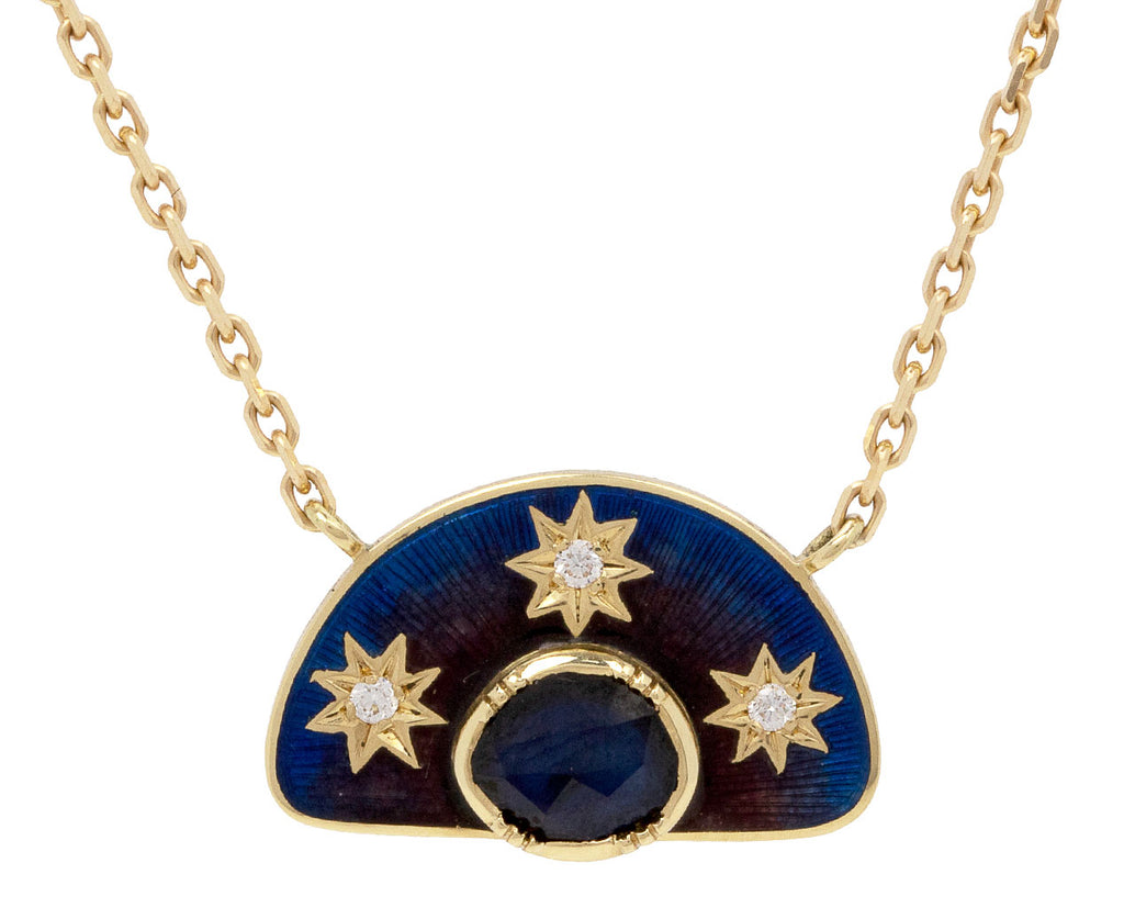 Blue Sapphire Stargaze Enamel