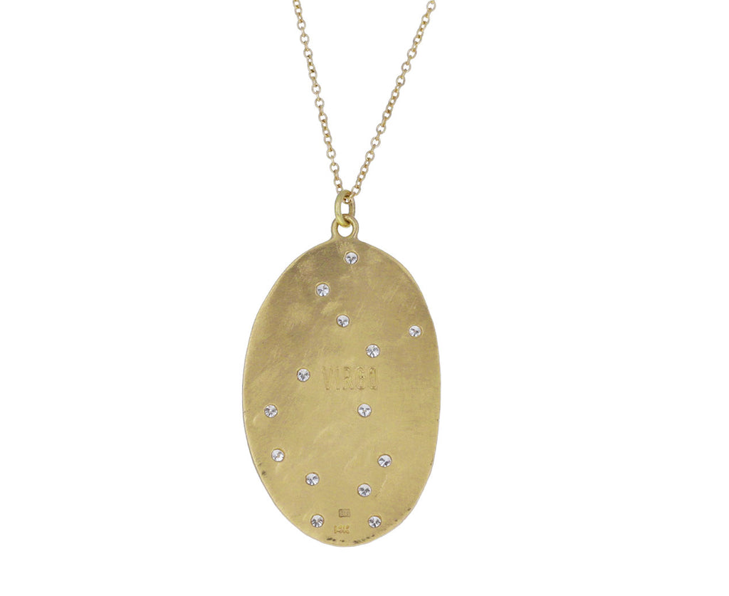 Virgo Diamond Pendant Necklace