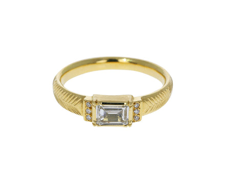 Engraved Artemis Diamond Ring - TWISTonline 