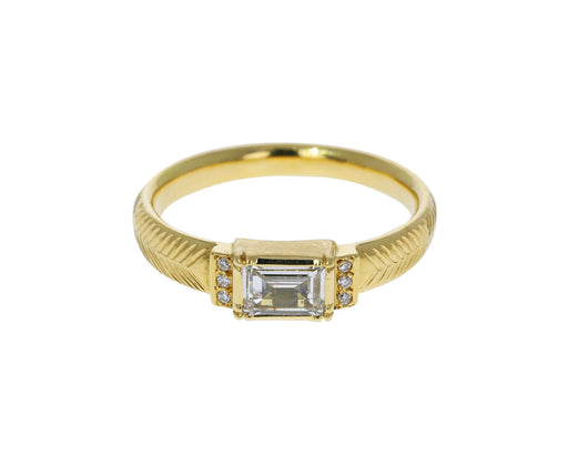 Engraved Artemis Diamond Ring - TWISTonline 