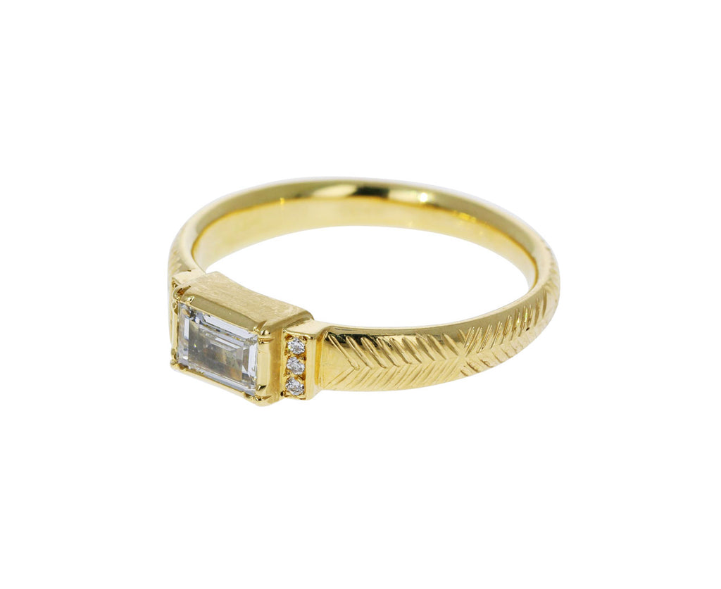 Engraved Artemis Diamond Ring - TWISTonline 