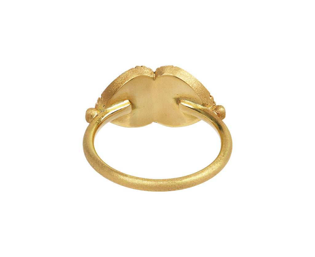 Brooke Gregson Double Heart Australian Opal Ring Side View Back