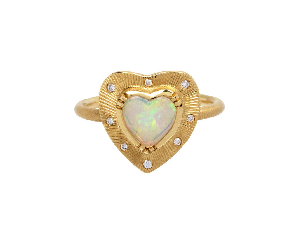 Engraved opal ring on sale