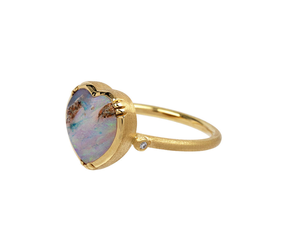 Brooke Gregson Pipe Opal Heart Ring Side View