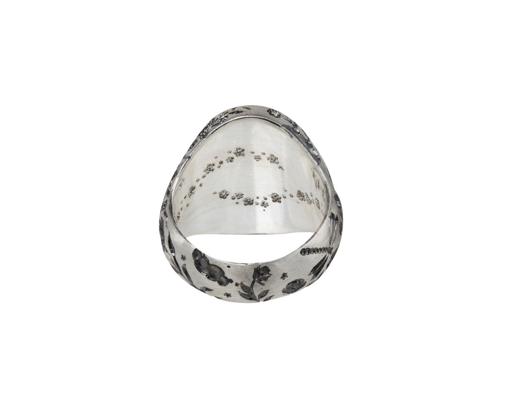 Castro Smith Silver Chunky Heart Ring Back