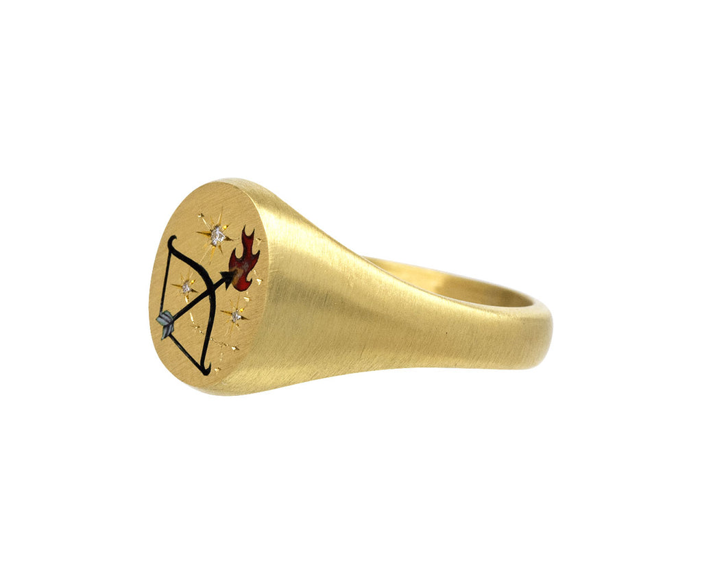 Cece Jewelry The Sagittarius Ring Side View