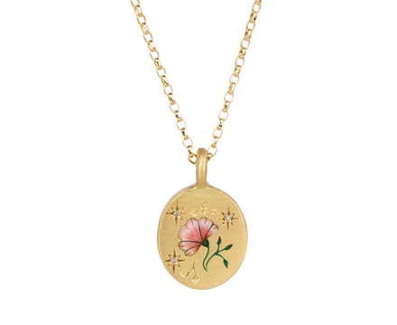 The Rose and Diamond Pendant Necklace