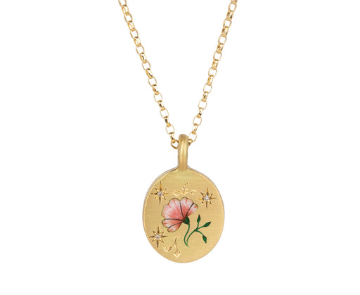 The Rose and Diamond Pendant Necklace