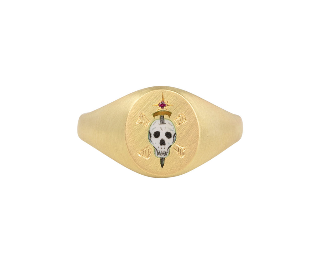 The Skull and Sword Signet Ring