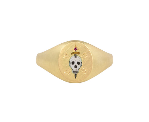 The Skull and Sword Signet Ring