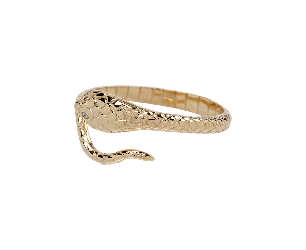 Celine Daoust Diamond Eye Cobra Ring Side View