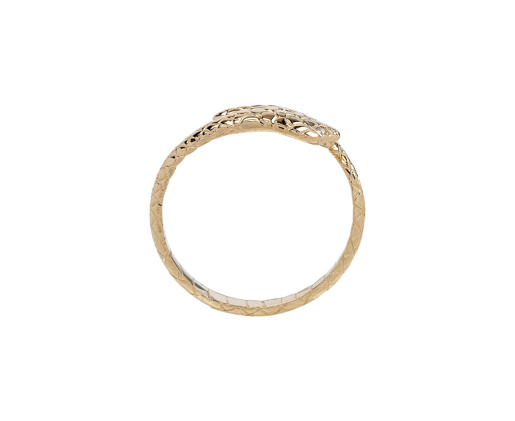 Celine Daoust Diamond Eye Cobra Ring Top View