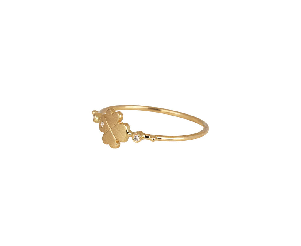 Celine Daoust Babette Heart Flower Ring Side View