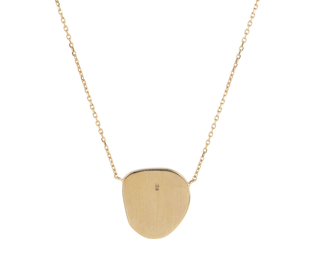Polki Gray Diamond Slice Pendant Necklace