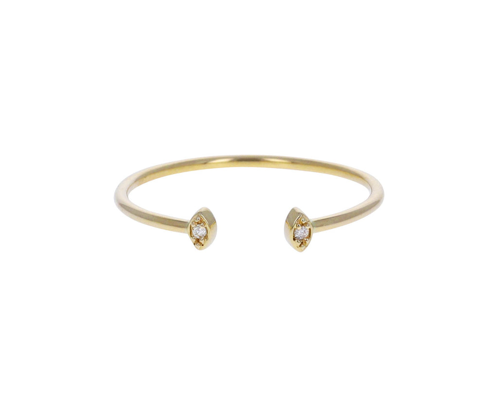 Tiny Diamond Eyes Open Ring