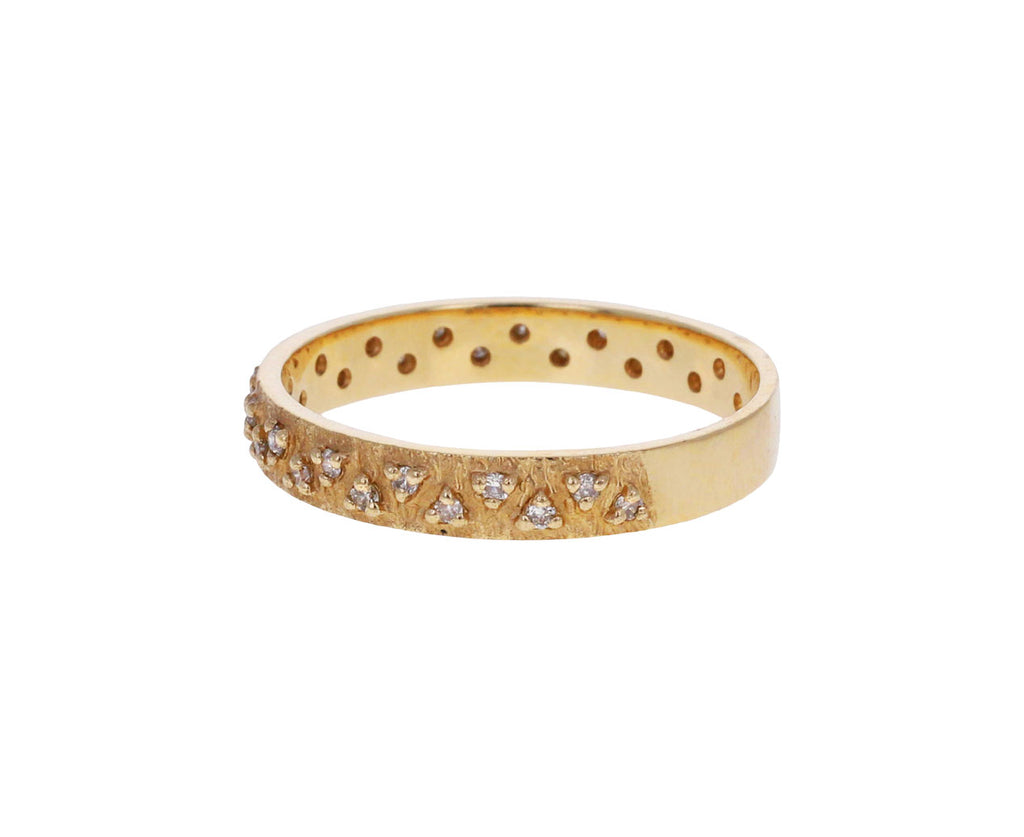 29 Triangles Geometric Diamond Ring