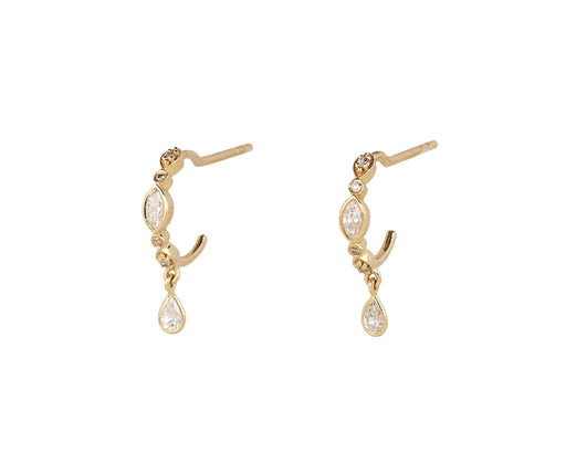 Celine Daoust Diamond Hoop Earrings