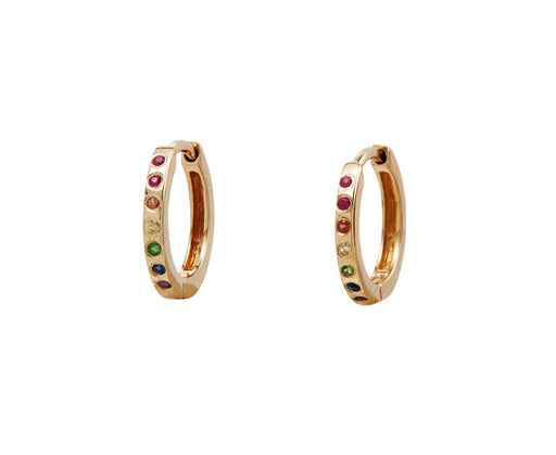 Celine Daoust Flush Rainbow Huggie Hoop Earrings