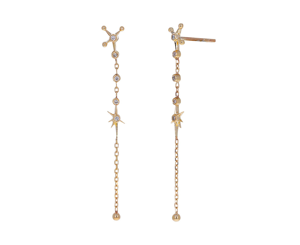 Long Chain Constellation Earrings