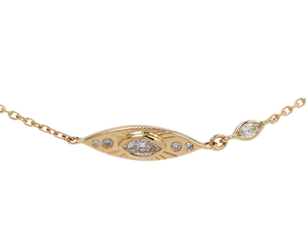 Celine Daoust Protection Evil Eye Charm Bracelet Close Up Charm