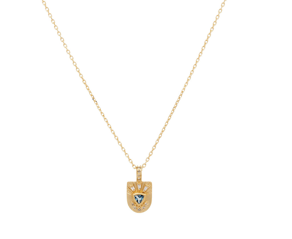 Celine Daoust Aquamarine Baby Totem Trylian Necklace