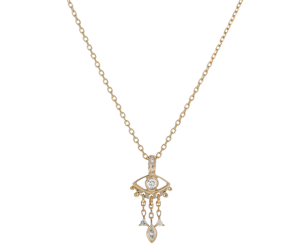 Dangling Diamond Eye Necklace