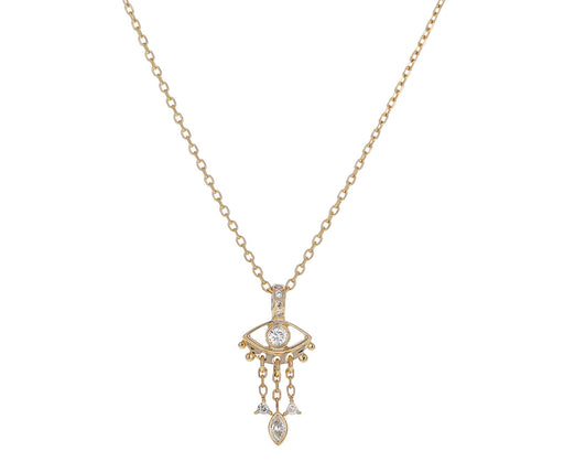 Dangling Diamond Eye Necklace