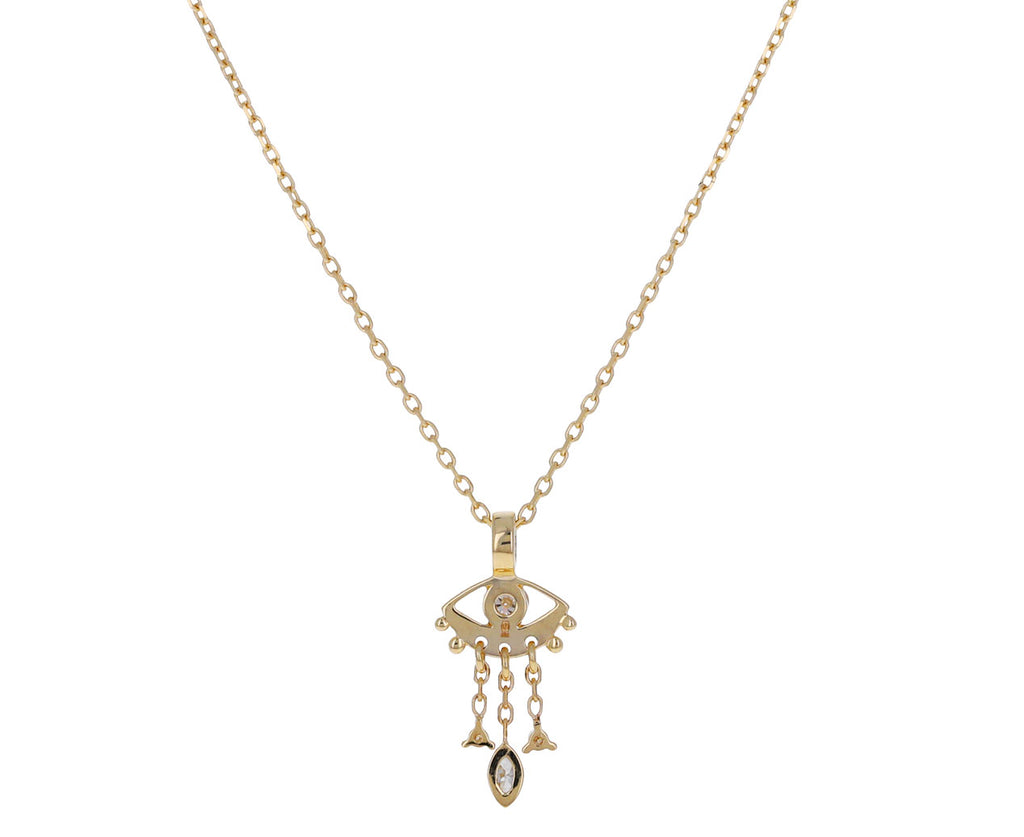 Dangling Diamond Eye Necklace