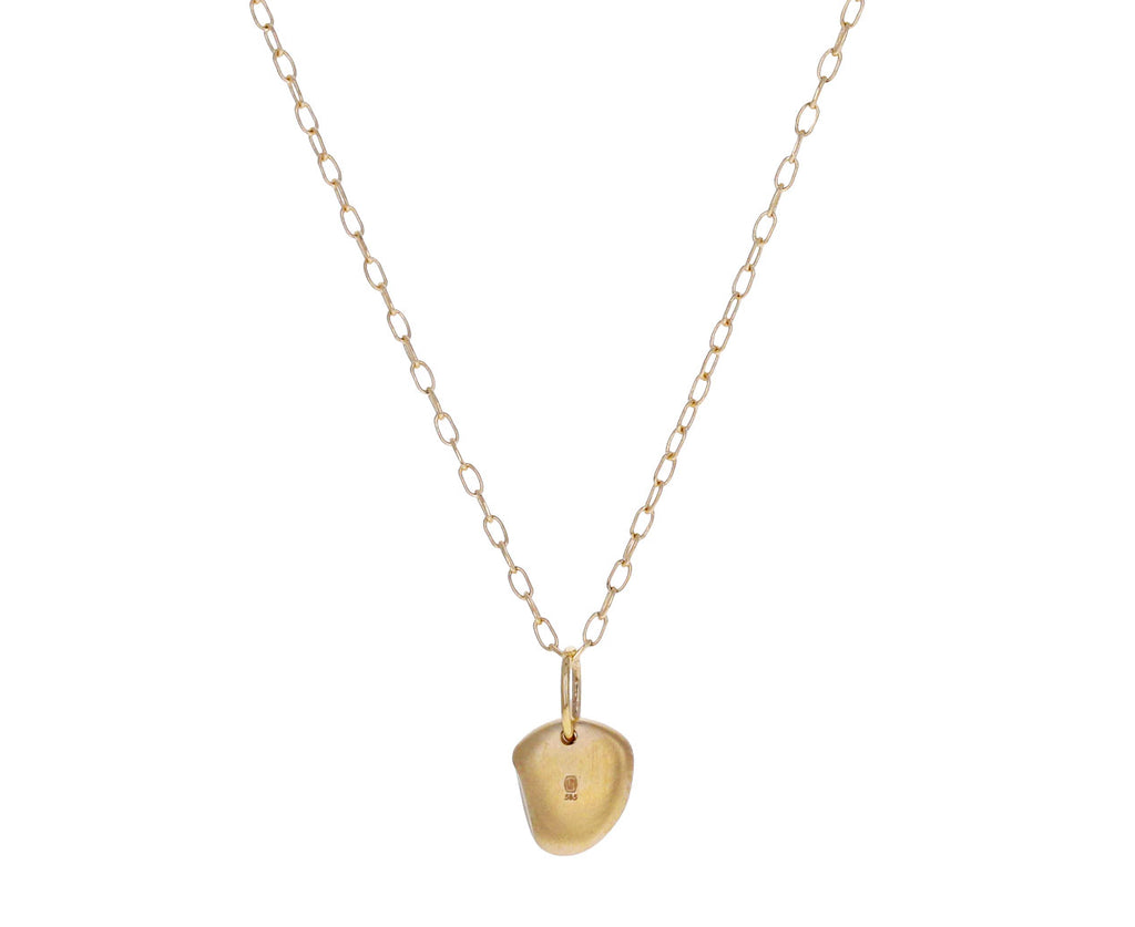 Engraved Eye Nugget Pendant Necklace