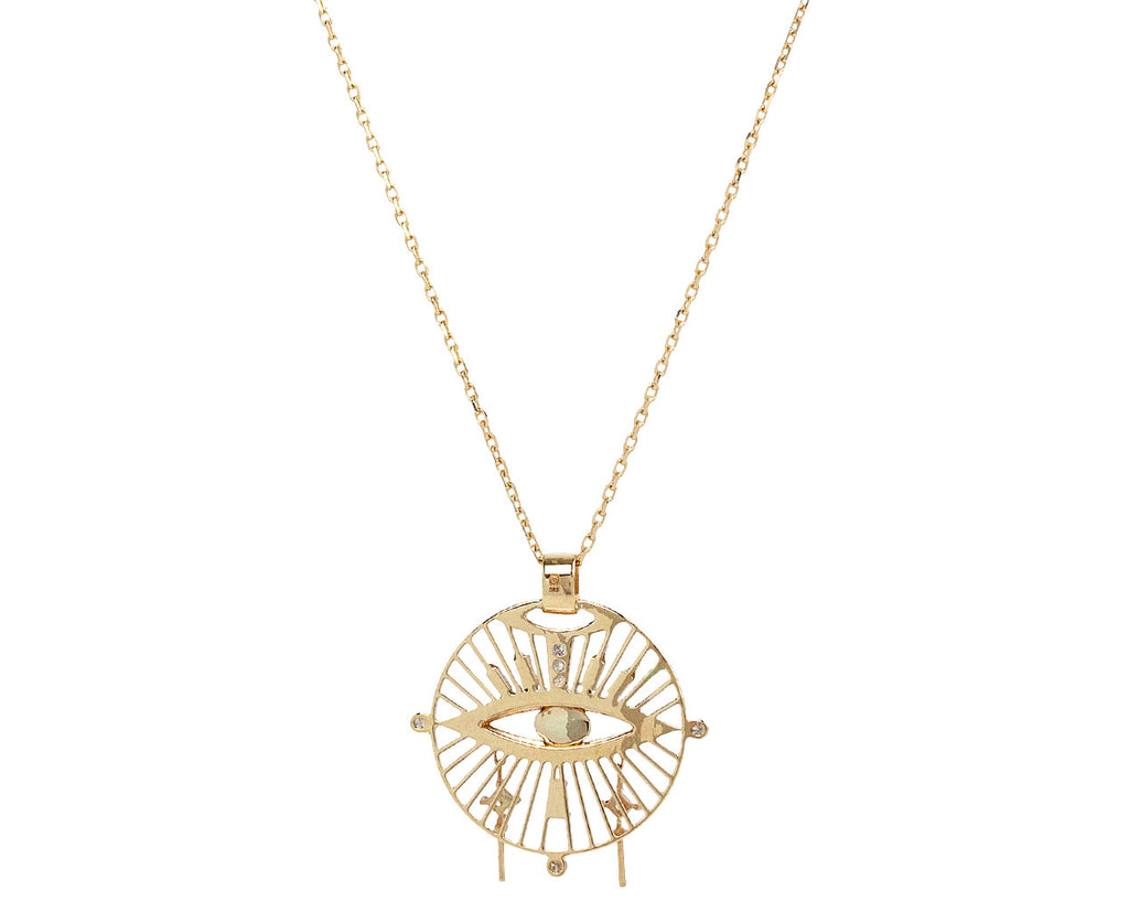 Celine Daoust Diamond Eye, Tear and Sun Pendant Necklace Back
