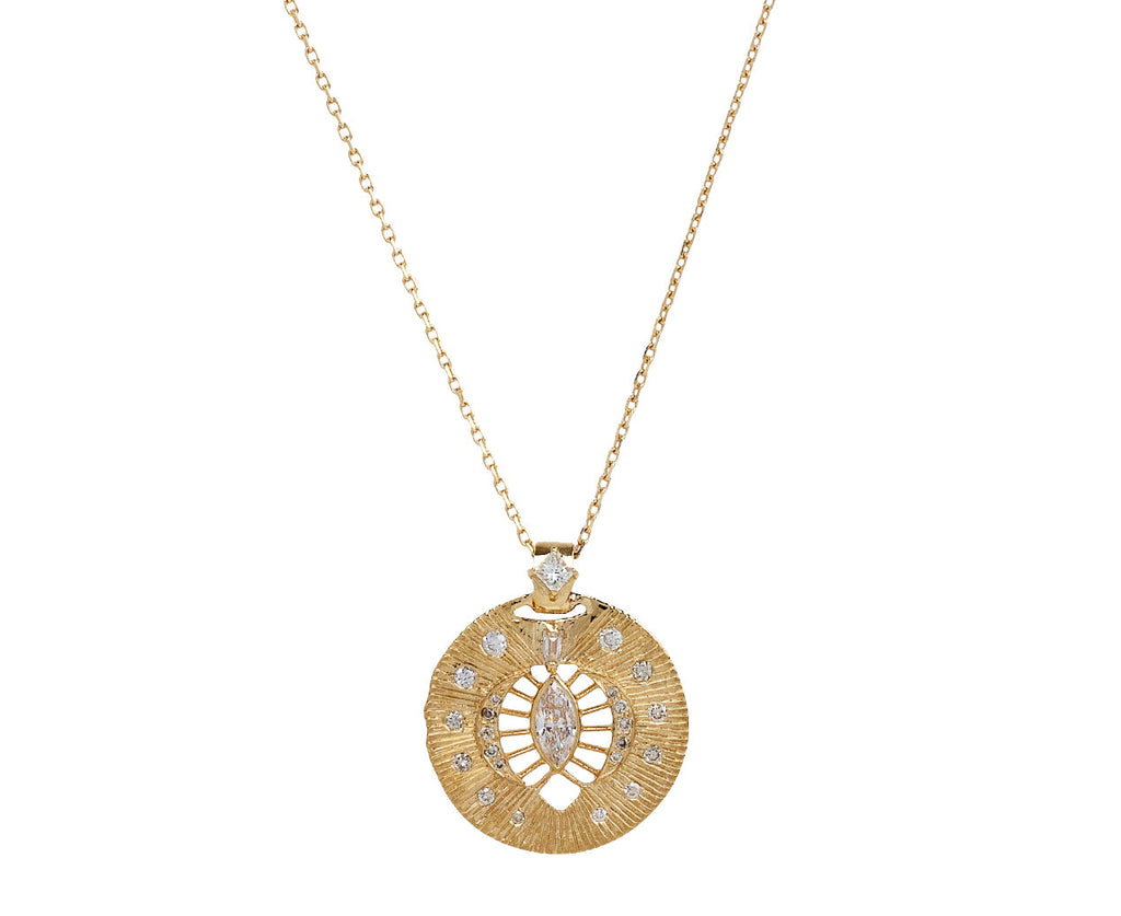 Celine Daoust Diamond Heart Beat Pendant Necklace