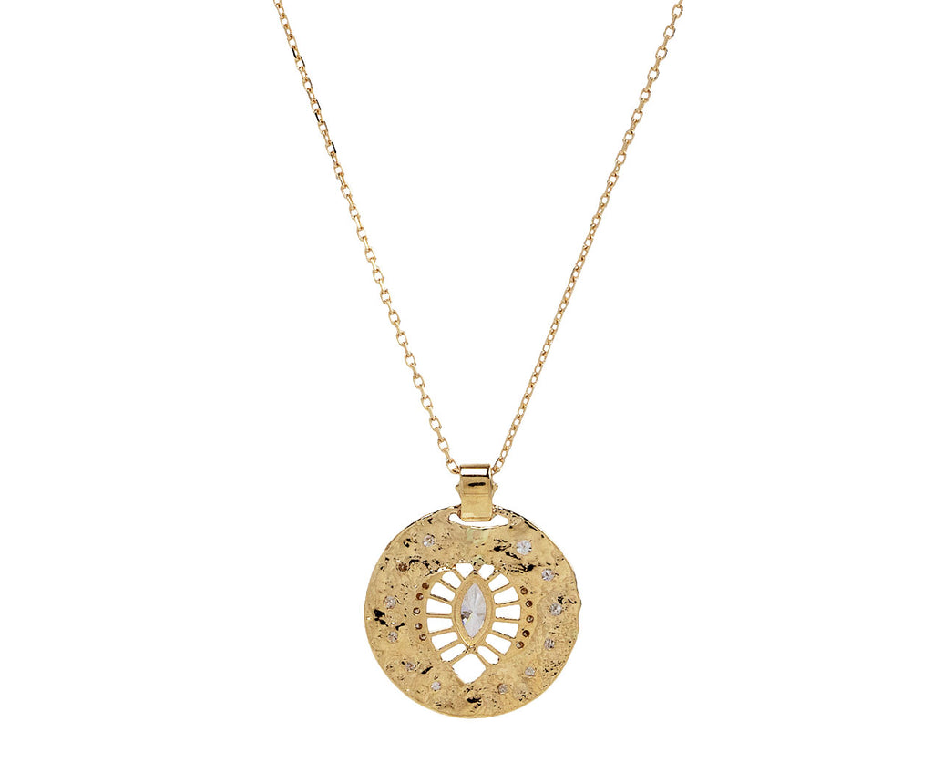 Celine Daoust Diamond Heart Beat Pendant Necklace Back