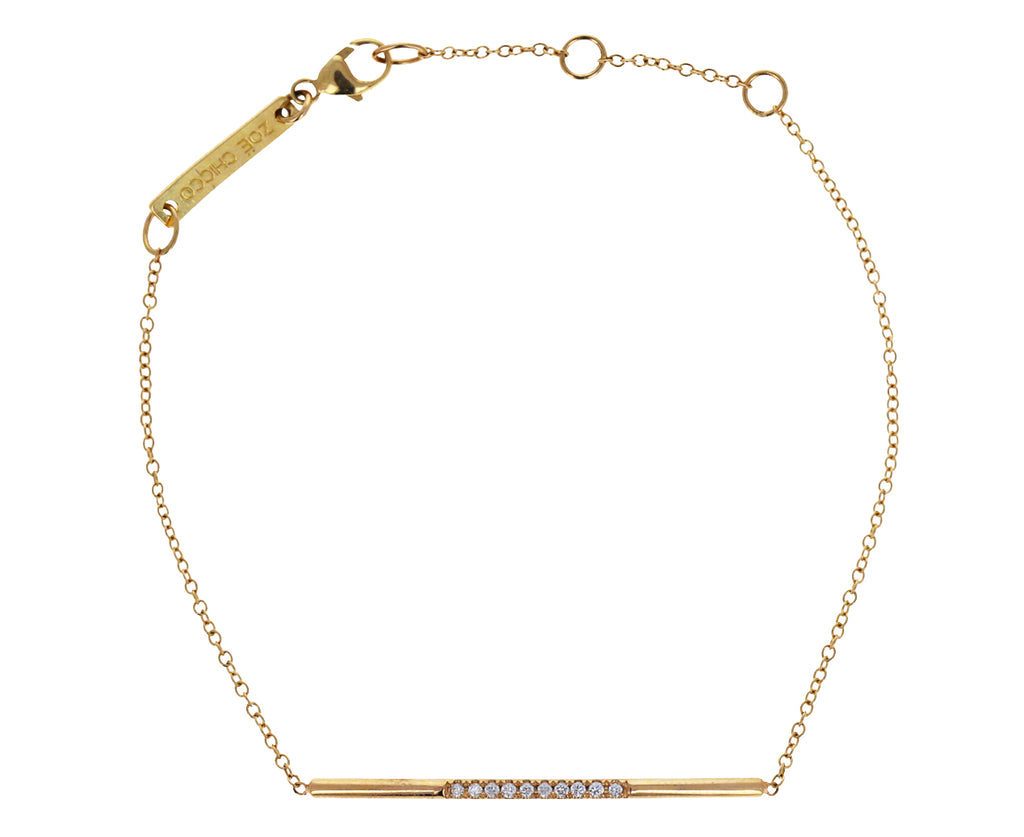 Curved Diamond Wire Bracelet