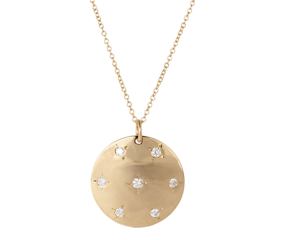 Zoe Chicco Aura Domed Diamond Pendant Necklace