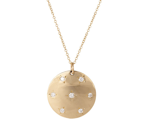 Zoe Chicco Aura Domed Diamond Pendant Necklace