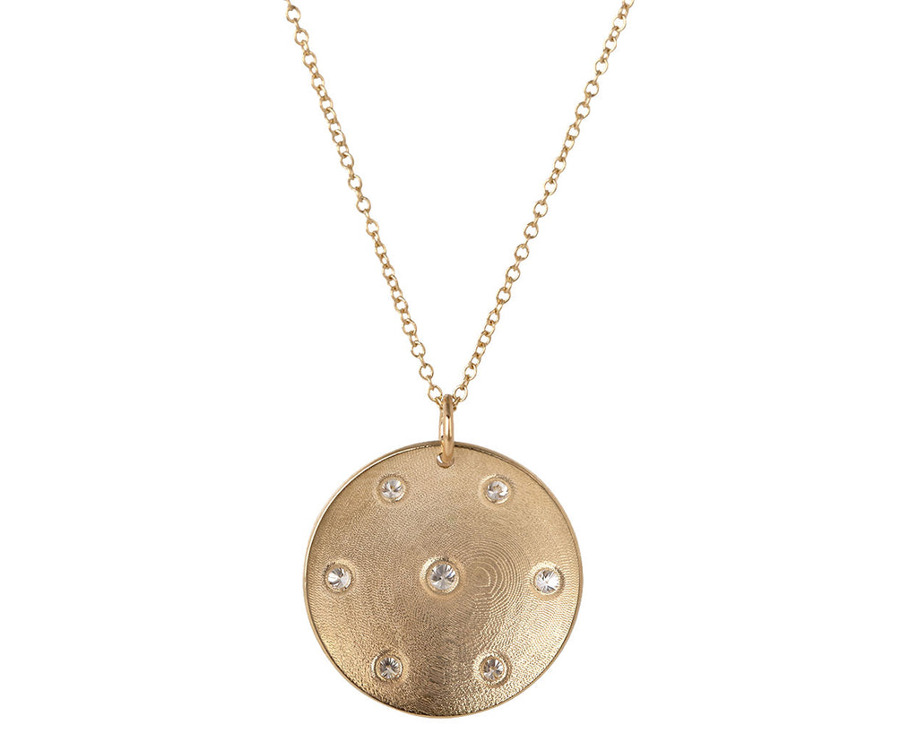 Zoe Chicco Aura Domed Diamond Pendant Necklace Back