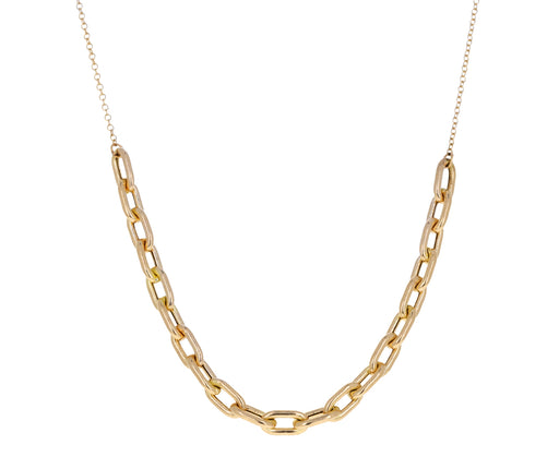 Gold Link Station Necklace