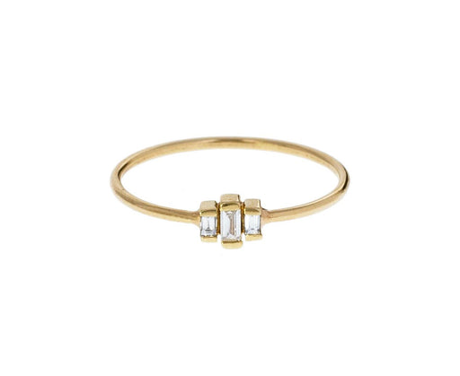 Triple Baguette Diamond Step Ring - TWISTonline 
