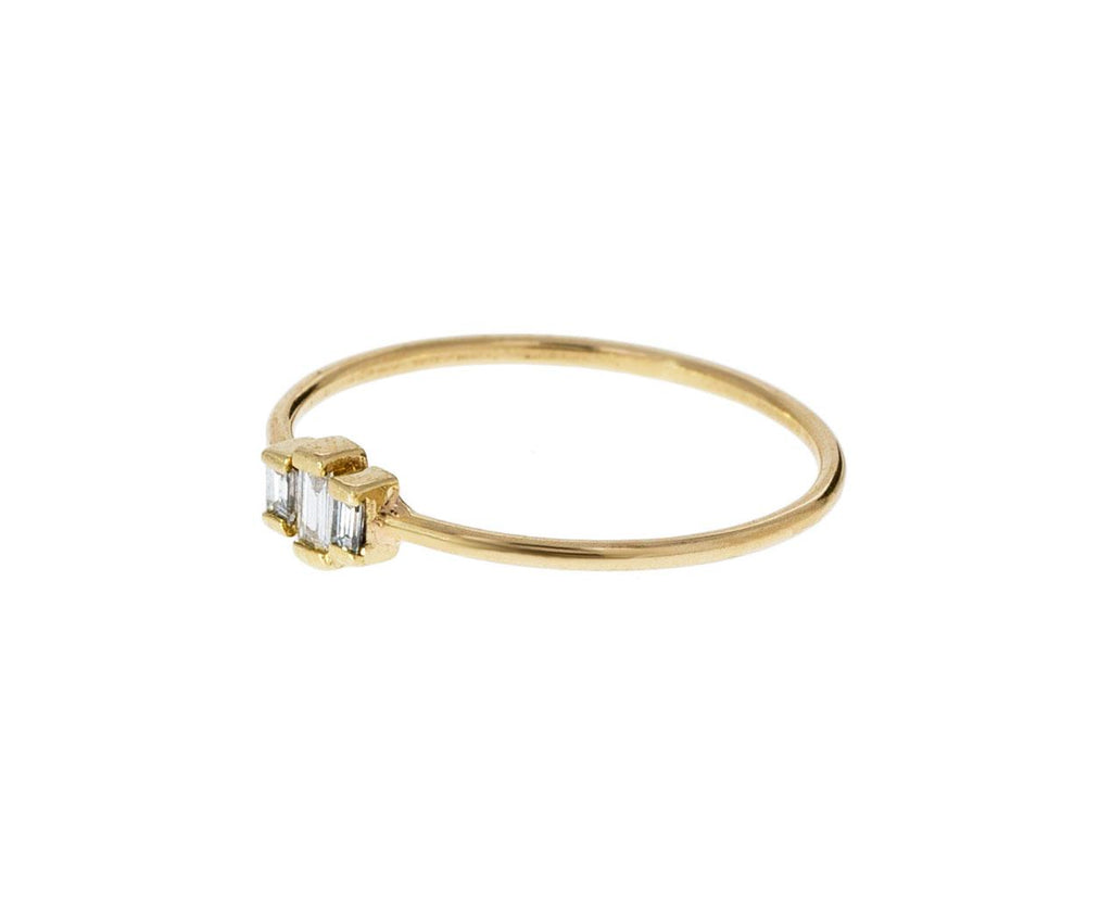Triple Baguette Diamond Step Ring - TWISTonline 