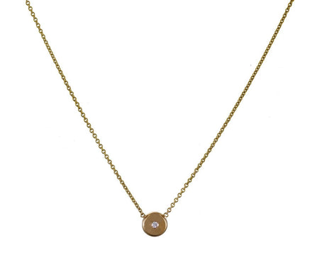 Small Gold Nugget and Diamond Necklace - TWISTonline 
