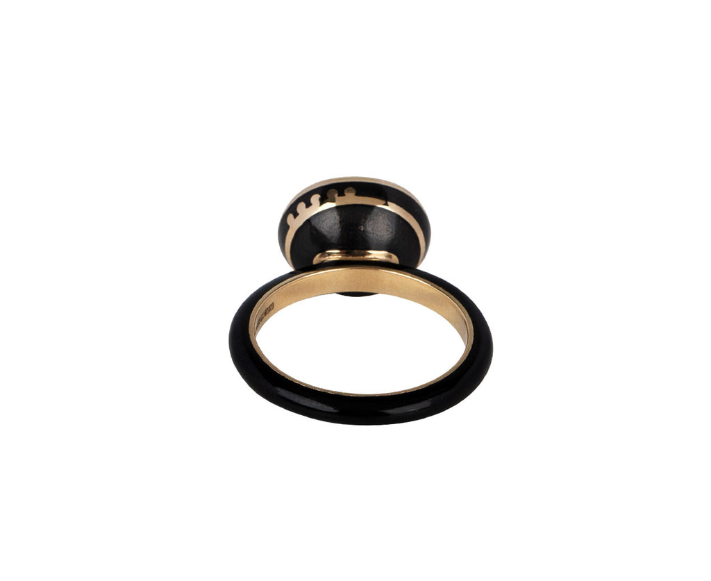 Sari Carnelian Laquer Enamel Ring