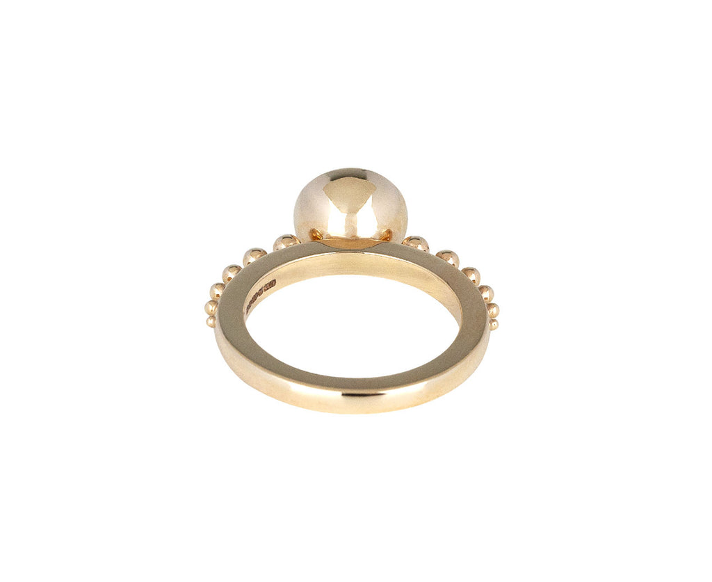 Sari Chanderi Garnet Stacking Ring