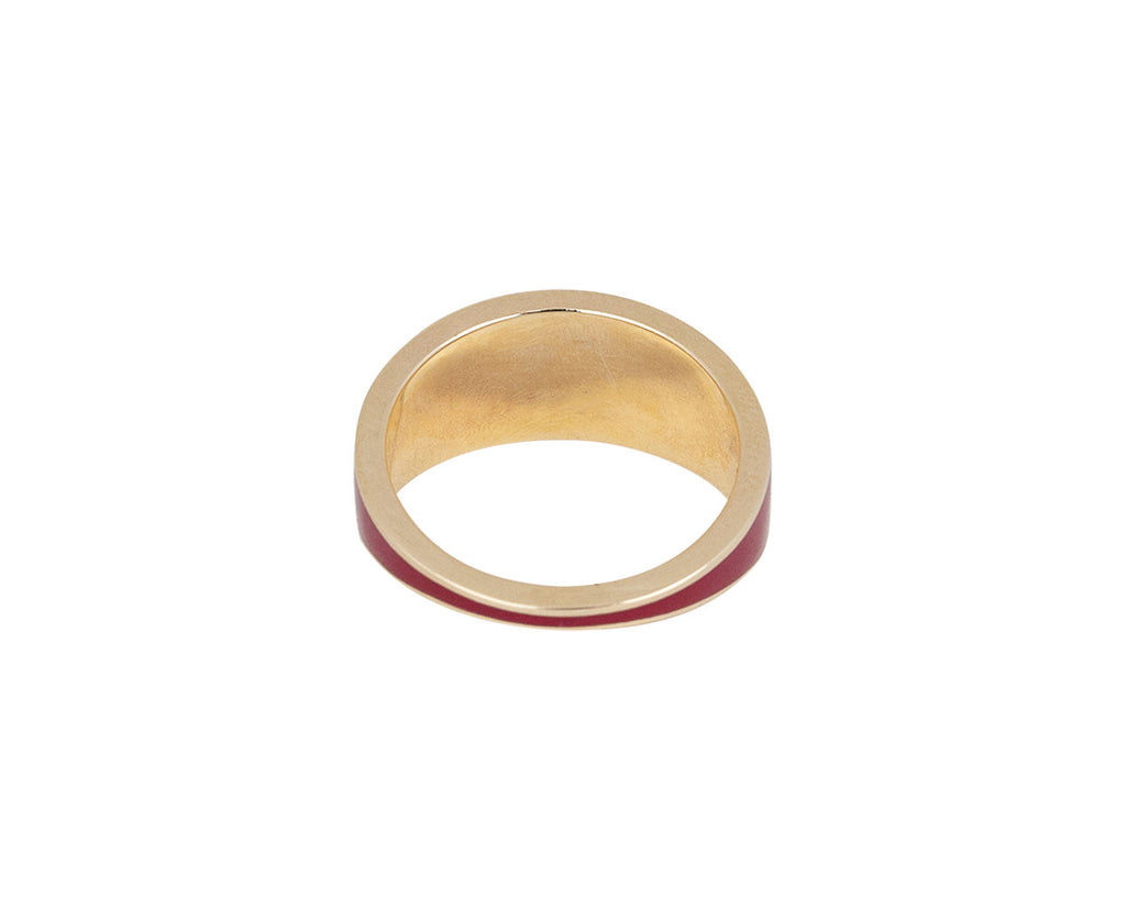 Sari Chanderi Garnet Stacking Ring