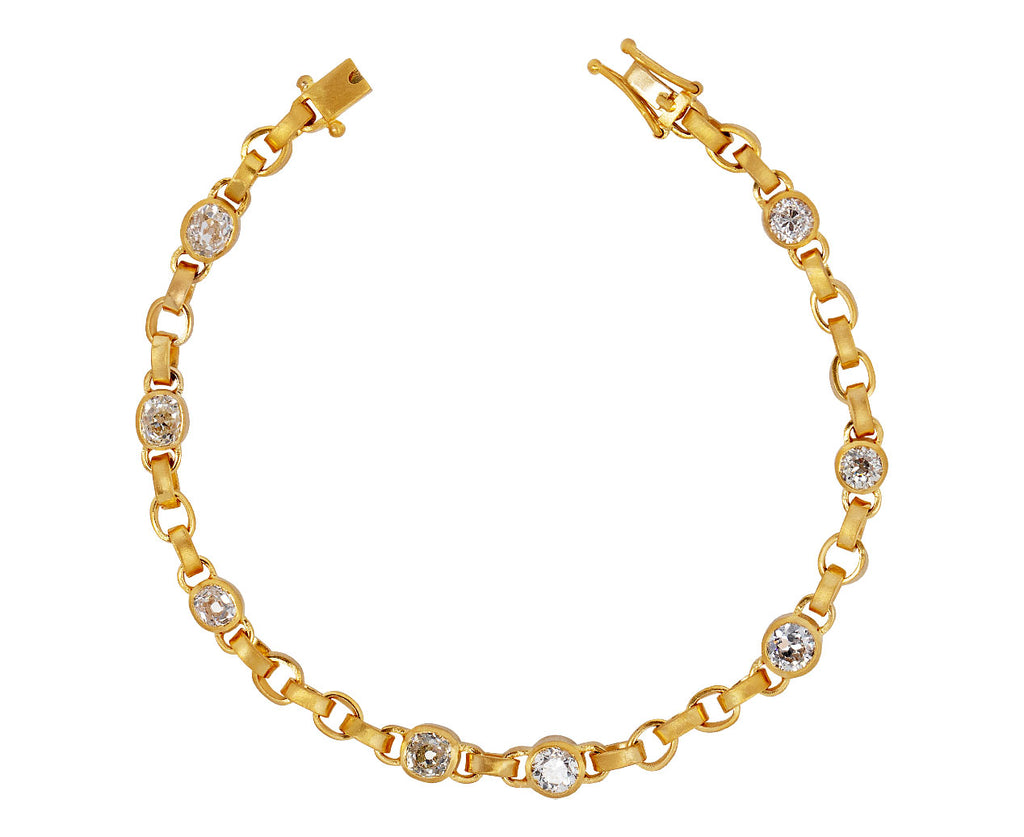 Darius Diamond Signature Chain Bracelet Clasp Open