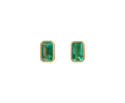 Darius Mint Emerald Stud Earrings
