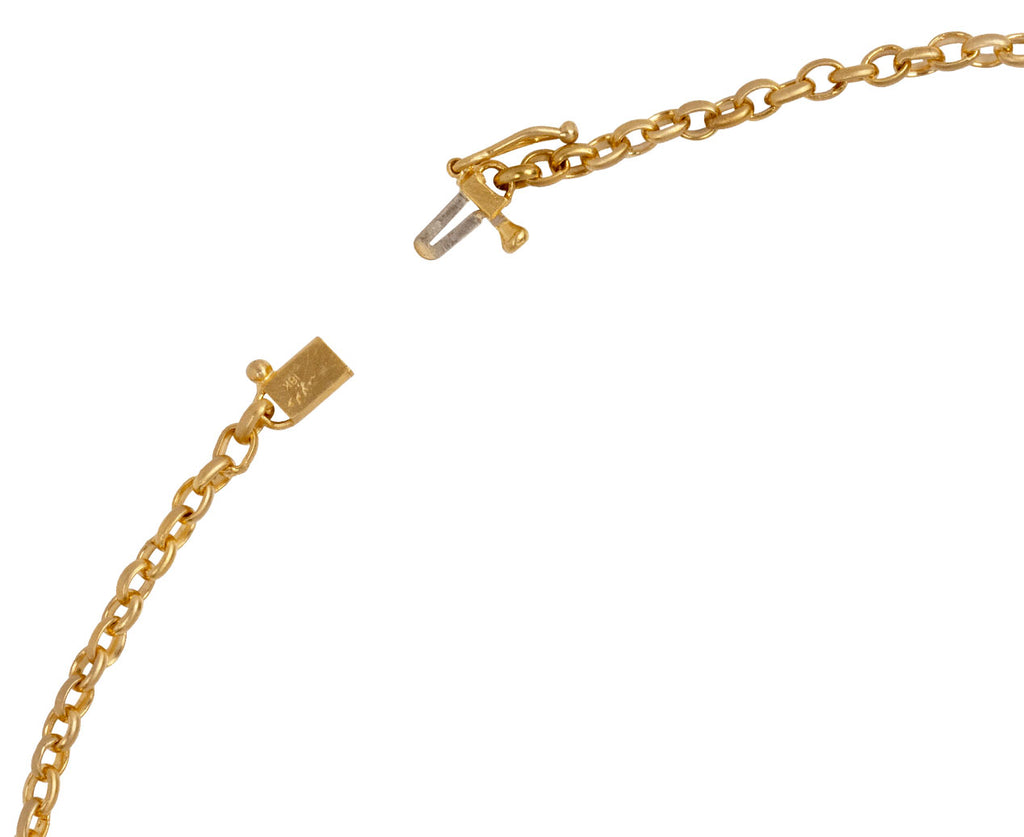 Darius Diamond Fairy Chain Necklace Clasp Open