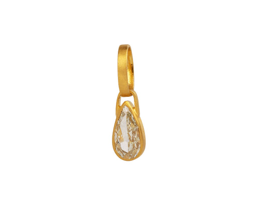 Darius Antique Pear Shaped Diamond Charm Pendant ONLY