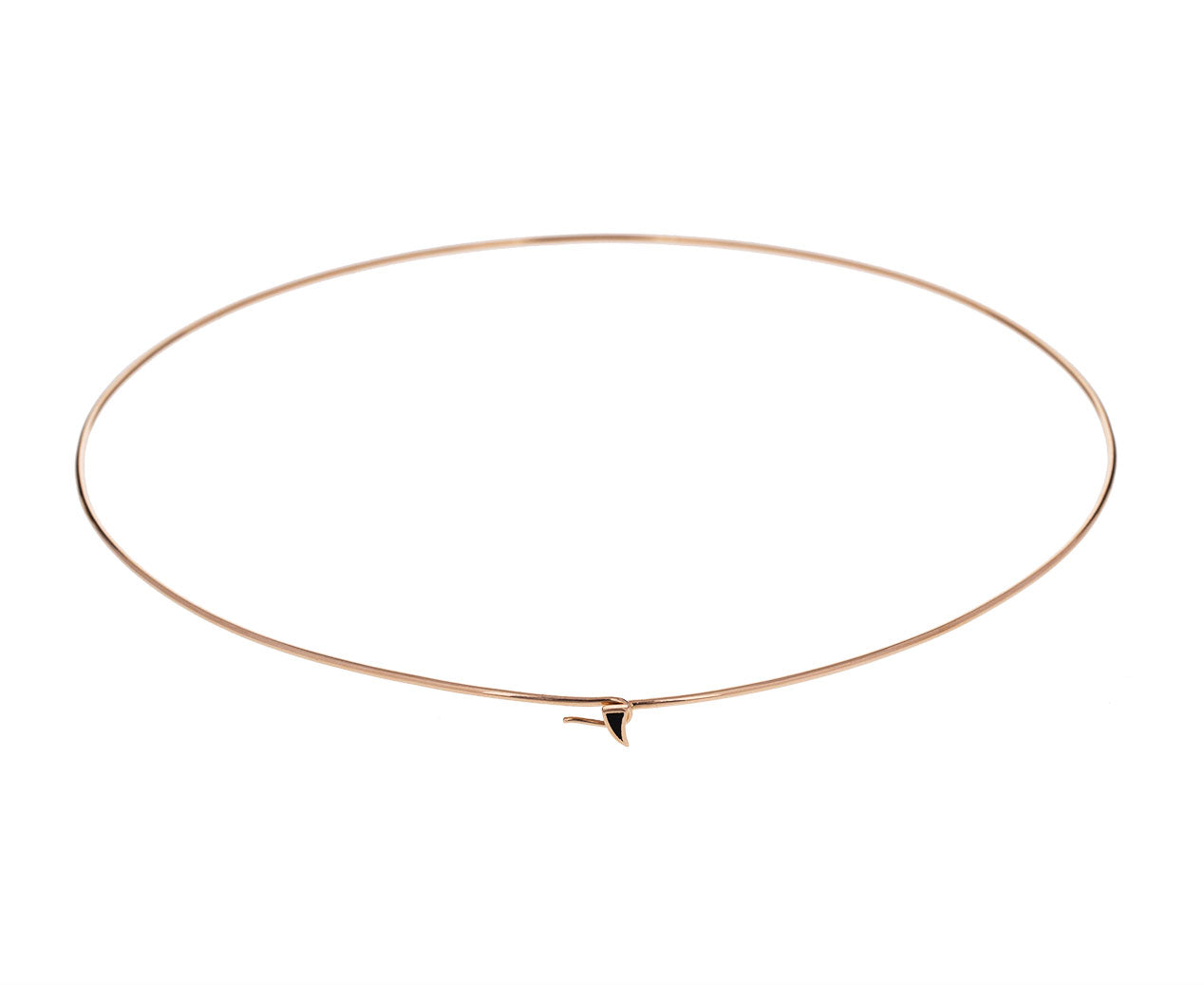 Rose gold wave necklace best sale
