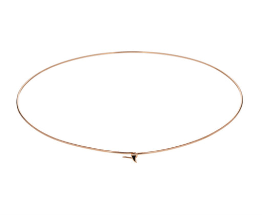 Wave Rose Gold Wire Necklace - TWISTonline 